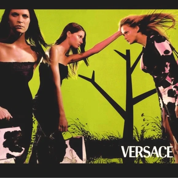 Versace Vintage Pony Hair Hand-Painted Purse NWOT 1999 - Picture 2 of 16